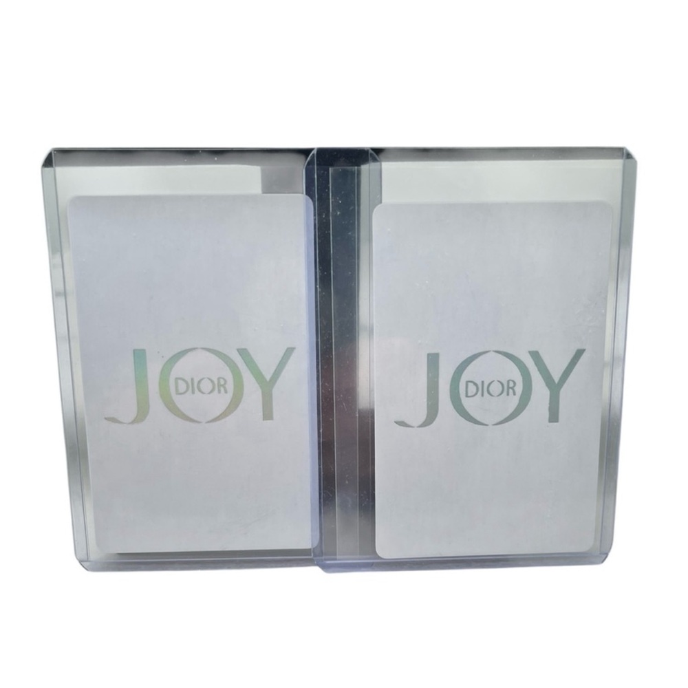 Dior JOY Card Set - Joker & Queen of Spades - Silver and White